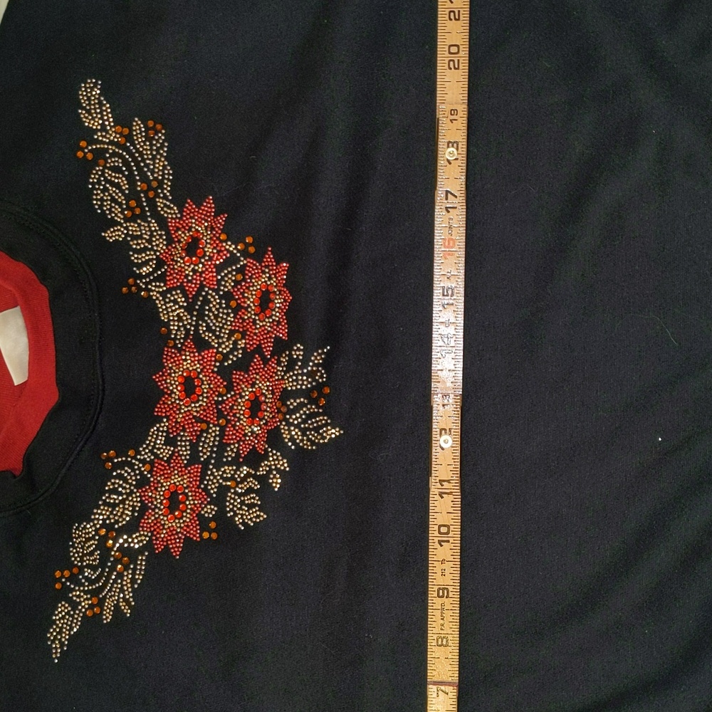Top Stitch by Morning Sun Women's Size 2XL Christmas Holiday Design Sweat Shirt - Picture 5 of 10